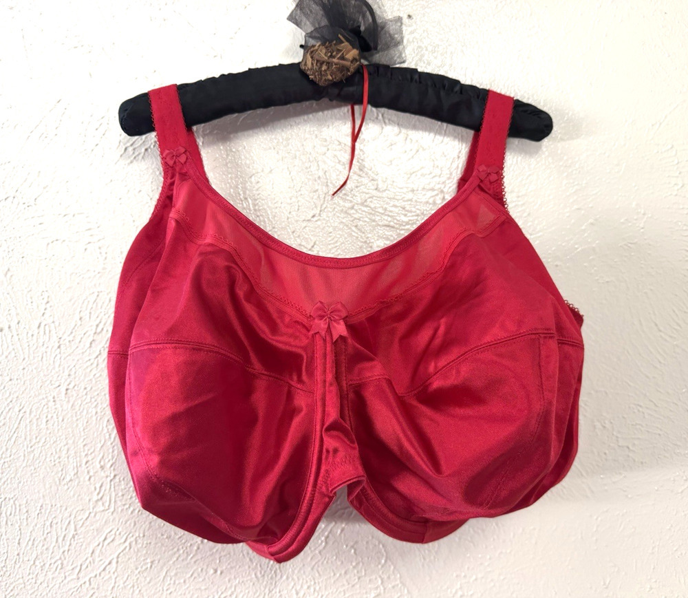 Women's Plus Size Goddess Keira Full Cup UW Bra in Crimson Red US Sz 38K $85
